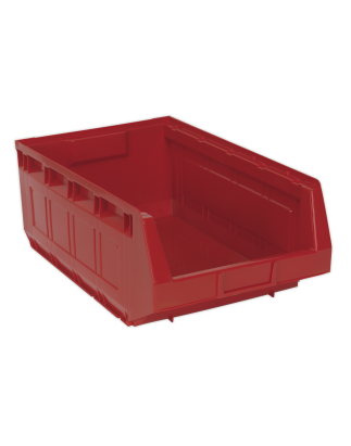 Bac de Rangement en Plastique 310 x 500 x 190 mm - Rouge Paquet de 6