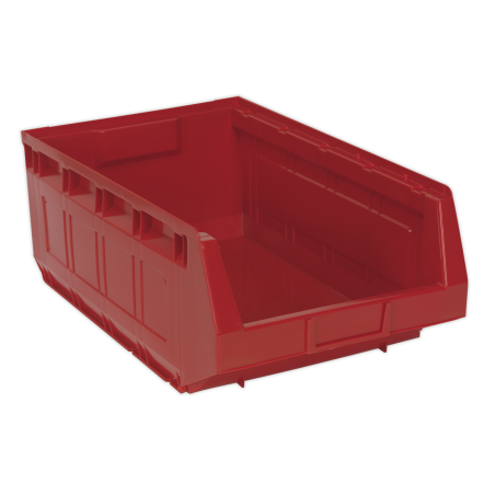 Bac de Rangement en Plastique 310 x 500 x 190 mm - Rouge Paquet de 6