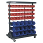 Mobile Bin Storage System with 94 Bins