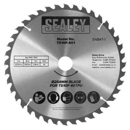 Blade Ø254mm x 2.8mm/Ø30mm Bore 40tpu