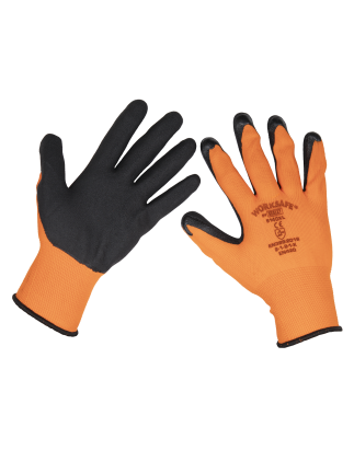 Worksafe® Foam Latex Grippa Gloves, X-Large - Pack of 6 Pairs