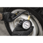 Tyre Pressure Gauge with Clip-On Chuck 0-7bar(0-100psi)