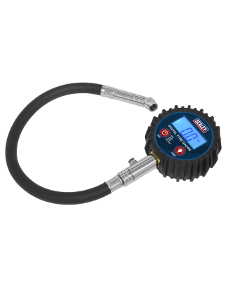 Digital Tyre Pressure Gauge with Push-On Connector