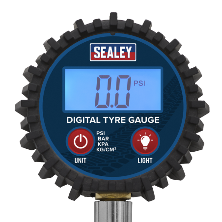 Digital Tyre Pressure Gauge with Push-On Connector