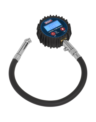 Digital Tyre Pressure Gauge with Push-On Connector