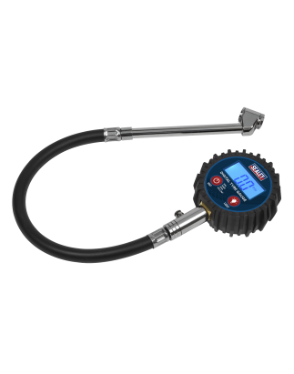 Digital Tyre Pressure Gauge with Twin Push-On Connector