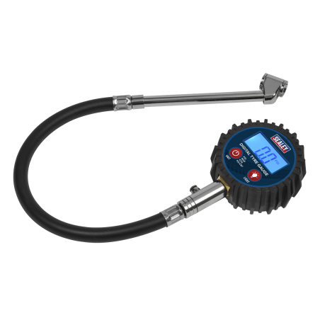 Digital Tyre Pressure Gauge with Twin Push-On Connector