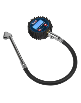 Digital Tyre Pressure Gauge with Twin Push-On Connector