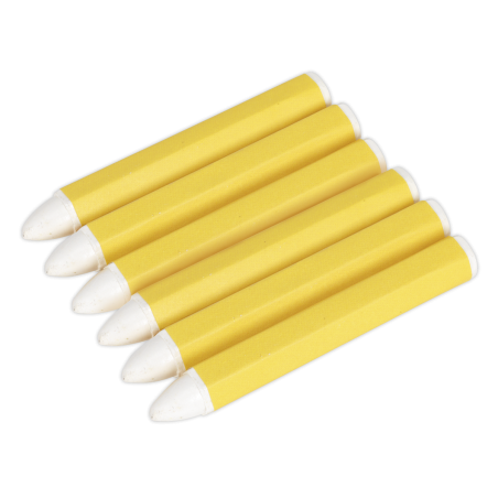 Tyre Marking Crayon - White Pack of 6