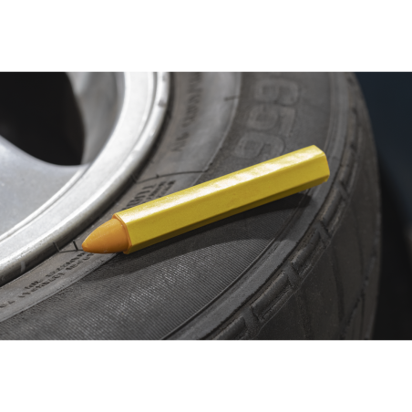 Tyre Marking Crayon - Yellow Pack of 6