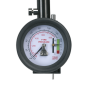 Manomètre de pression des pneus et jauge de profondeur de bande de roulement - Tuyau flexible 0-8bar (0-120psi)