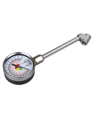 Twin Connector Tyre Pressure Gauge 0-220psi