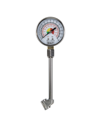 Twin Connector Tyre Pressure Gauge 0-220psi