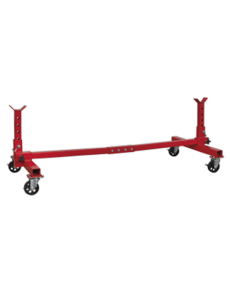 Adjustable 2-Post Vehicle Moving Dolly 900kg Capacity