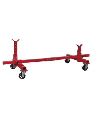 Adjustable 2-Post Vehicle Moving Dolly 900kg Capacity