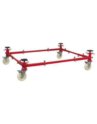 Adjustable 4-Post Vehicle Moving Dolly 900kg Capacity