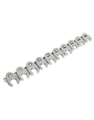 Crow's Foot Spanner Set 10pc 3/8"Sq Drive - Metric