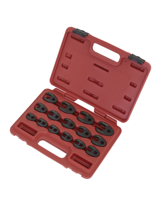 Crow's Foot Spanner Set 15pc 3/8"Sq Drive Metric