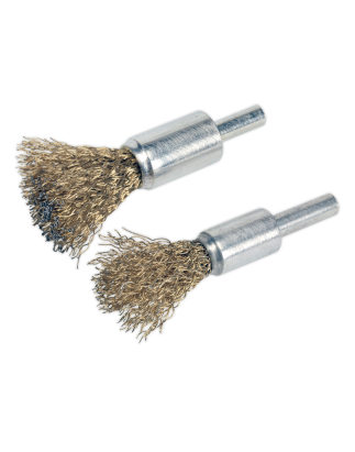 Decarbonising Crimped Wire Brush Set 2pc