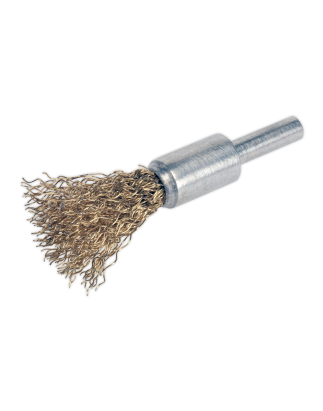 Brosse de décarbonisation à fil serti à dessus plat 13 mm