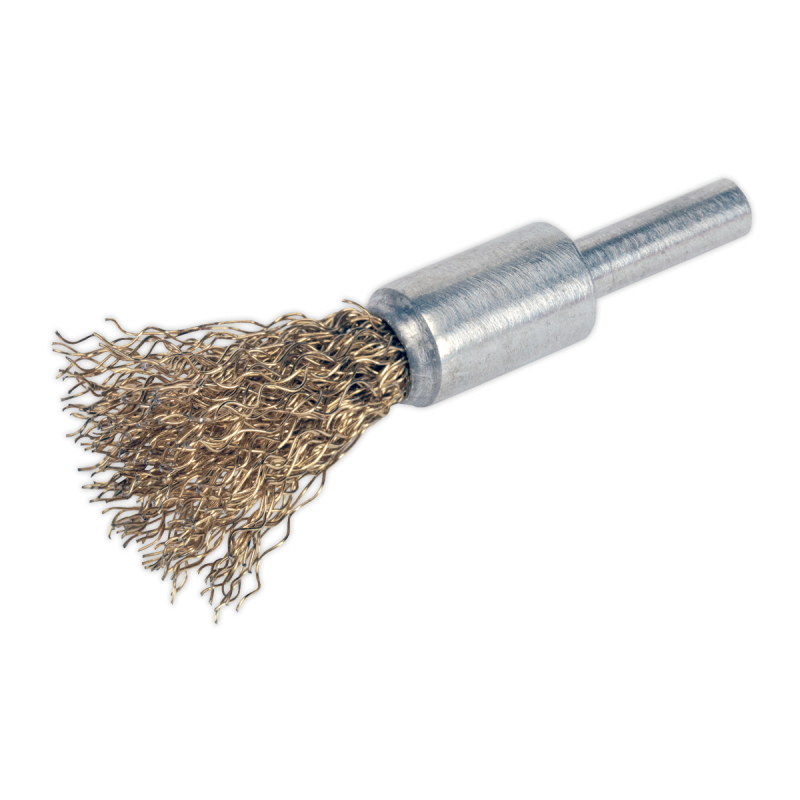 Brosse de décarbonisation à fil serti à dessus plat 13 mm