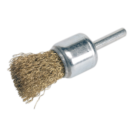 Flat Top Crimped Wire Decarbonising Brush Ø25mm