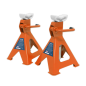 Ratchet Type Axle Stands (Pair) 2 Tonne Capacity per Stand - Orange