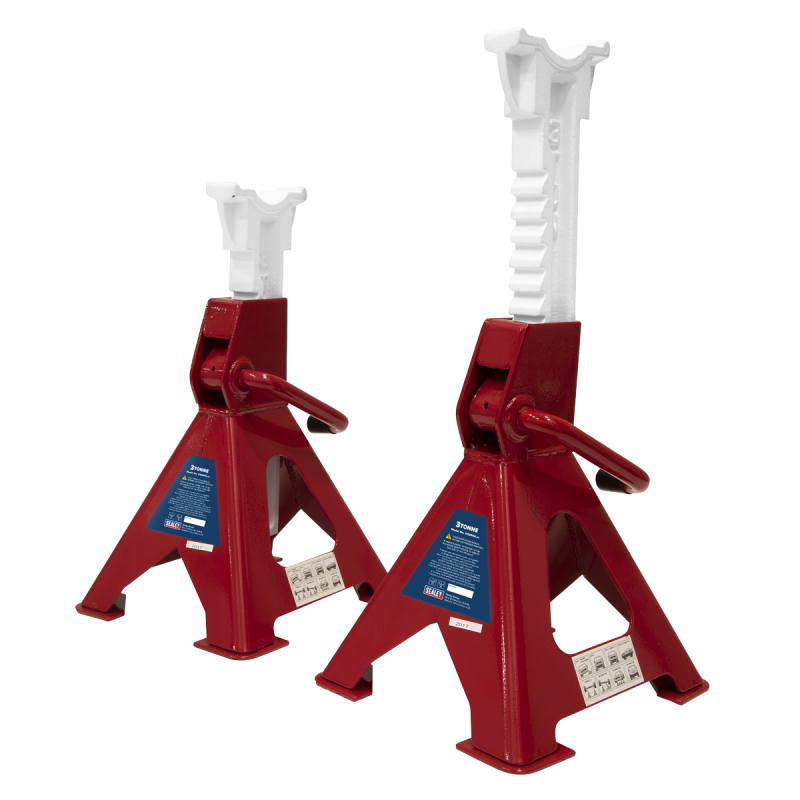 Ratchet Type Axle Stands (Pair) 3 Tonne Capacity per Stand