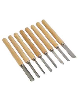 Wood Turning Chisel Set 8pc