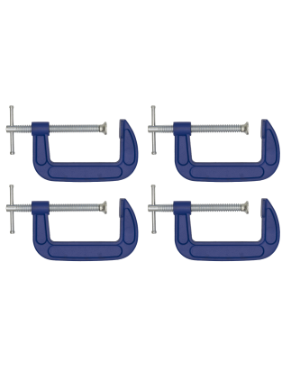 G-Clamp Set 100mm 4pc