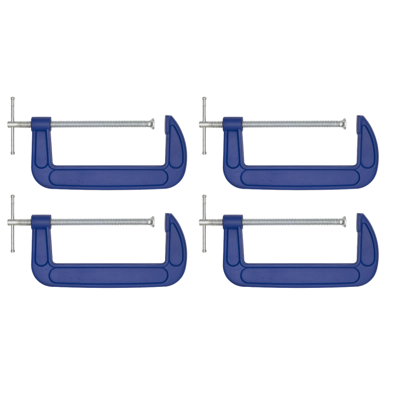 G-Clamp Set 200mm 4pc