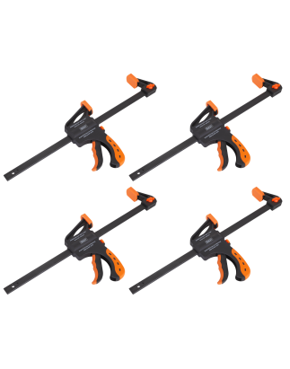 Ratchet Bar Clamp Set 300mm 4pc