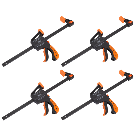 Ratchet Bar Clamp Set 300mm 4pc