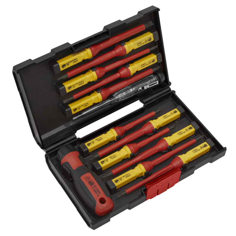 Screwdriver Set 13pc Interchangeable - VDE Approved