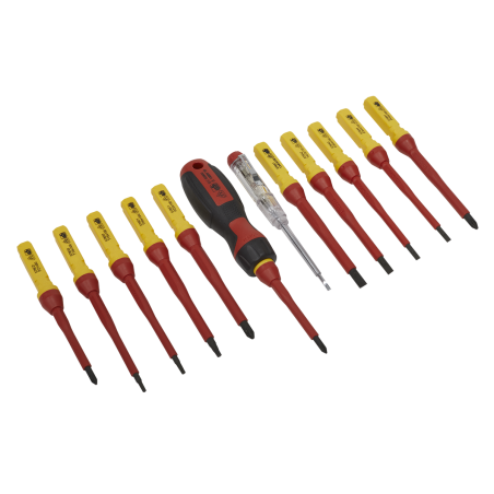 Screwdriver Set 13pc Interchangeable - VDE Approved