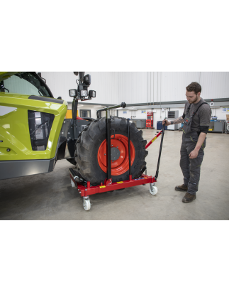 Chariot de dépose de roues, capacité de 1 500 kg