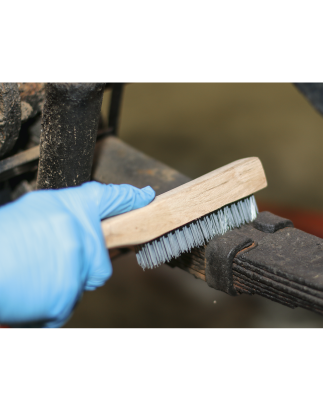 Brosse métallique d'ingénieur avec remplissage en acier 260 mm