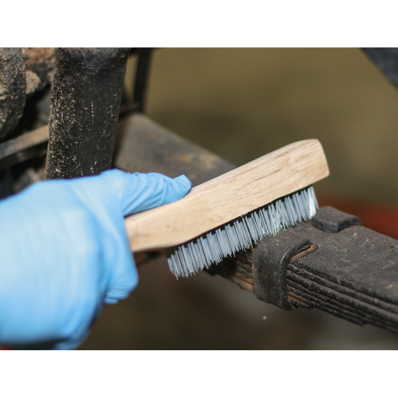 Brosse métallique d'ingénieur avec remplissage en acier 260 mm