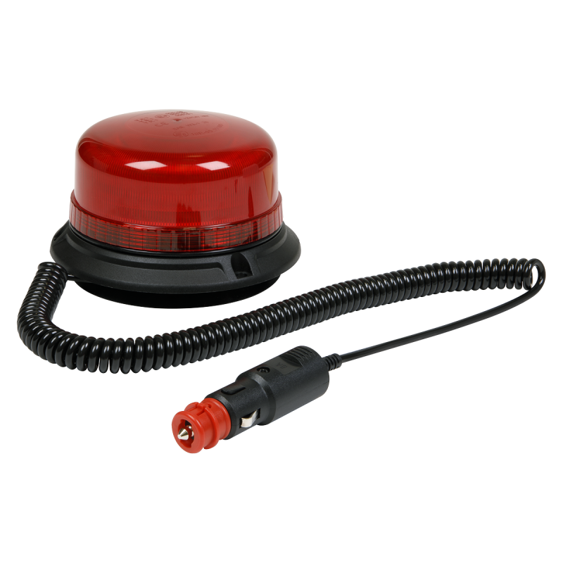 Balise d'avertissement SMD LED 12/24V Fixation Magnétique - Rouge