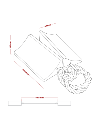 Rubber Wheel Chocks Heavy-Duty - Pair