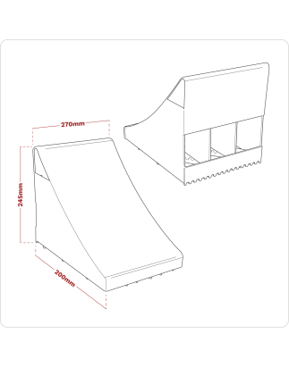 Heavy-Duty Steel Wheel Chock - Single