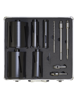 Diamond 5 Core Kit (Ø38, 52 ,65, 117, 127mm Cores with Adaptors)