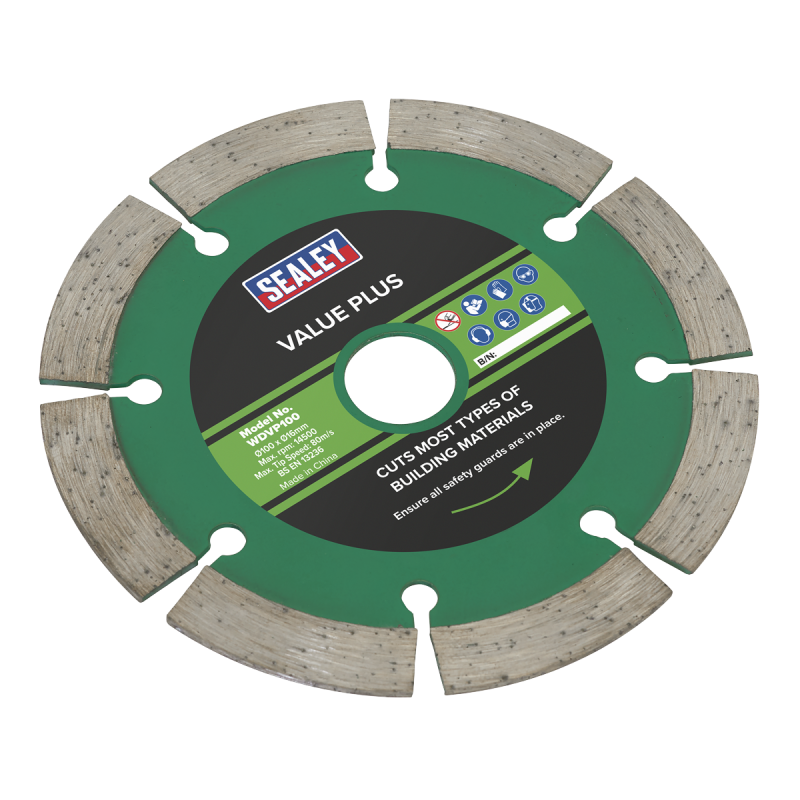 Value Plus Diamond Blade Ø100 x Ø16mm