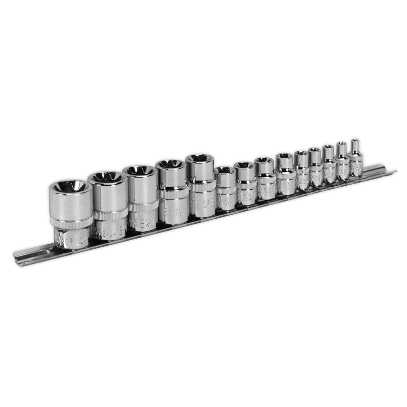 TRX-Star* Socket Set 14pc 1/4", 3/8" & 1/2"Sq Drive E4-E24