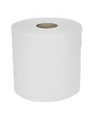 Paper Roll White 2-Ply Embossed 150m Pack of 6