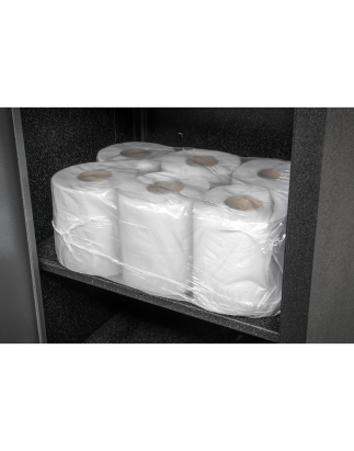 White Embossed 2-Ply Paper Roll 60m - Pack of 6