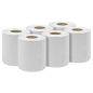 White Embossed 2-Ply Paper Roll 60m - Pack of 6