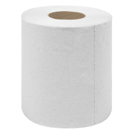 White Embossed 2-Ply Paper Roll 60m - Pack of 6