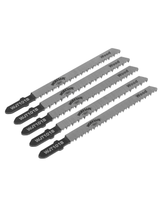 Jigsaw Blade Wood & Plastics 75mm 10tpi - Pack of 5