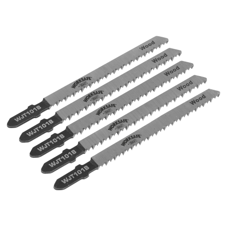 Jigsaw Blade Wood & Plastics 75mm 10tpi - Pack of 5